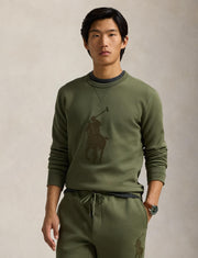 Polo Ralph Lauren Men's Leather Pony Double Knit Sweatshirt