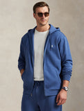 Polo Ralph Lauren Big & Tall Double Knit Full Zip Up Hoodie - Blue
