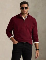 Polo Ralph Lauren Big & Tall Checked Rib 1/4 Zip Pullover