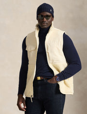 Polo Ralph Lauren Big & Tall Hi Pile Fleece Vest - Cream