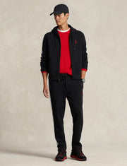 Polo Ralph Lauren Hoodie - Black / White Double Knit