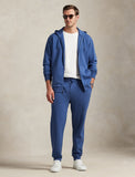 Polo Ralph Lauren Big & Tall Double Knit Full Zip Up Hoodie - Blue