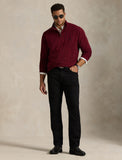 Polo Ralph Lauren Big & Tall Checked Rib 1/4 Zip Pullover