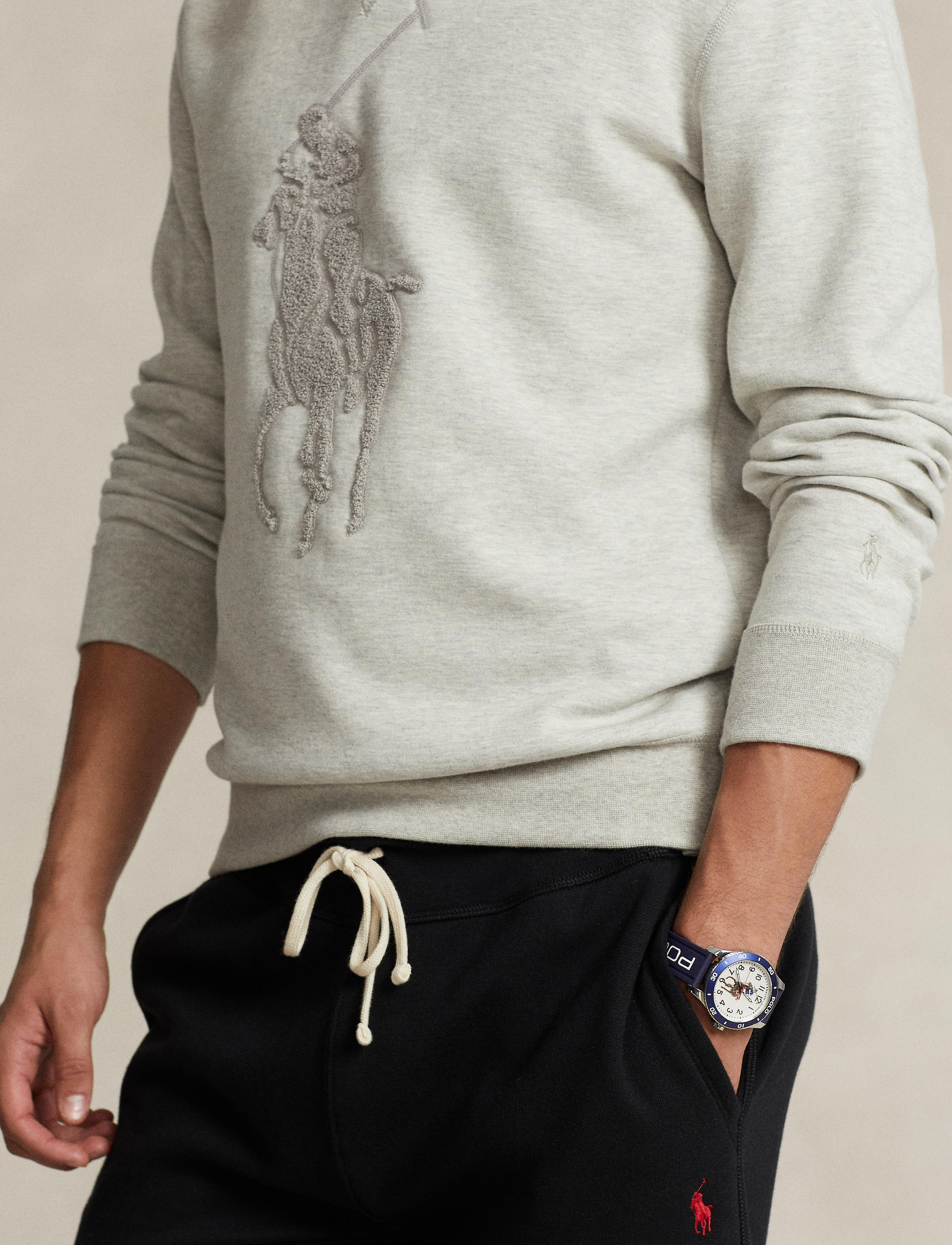 Fleece Crewneck Crew Neck Ralph Lauren Men's Sweatshirts Polo