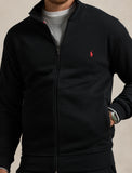 Polo Ralph Lauren Men's Big & Tall Double Knit Track Jacket - Black