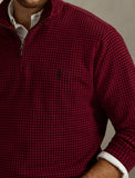 Polo Ralph Lauren Big & Tall Checked Rib 1/4 Zip Pullover