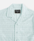 Paper Planes Beachfront Terry Cloth Button Down Shirt