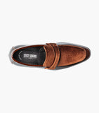 Stacy Adam Dress Shoe - Spratley Moc Toe Saddle Slip On