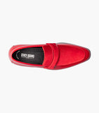 Stacy Adam Dress Shoe - Spratley Moc Toe Saddle Slip On