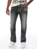 True Religion Denim Jeans - Ricky Rope Stitch Flap Straight Jean