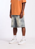 Memory Lane Denim Shorts - Monogram