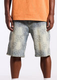 Memory Lane Denim Shorts - Monogram