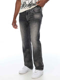 True Religion Denim Jeans - Ricky Rope Stitch Flap Straight Jean