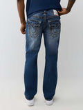 True Religion Denim Jeans - Ricky Super T Flap Straight Jean 34"