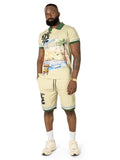 Makobi Big & Tall Short Set - C'est La  Vie