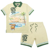 Makobi Big & Tall Short Set - C'est La  Vie