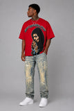 Makobi Big & Tall Tee Shirt - Sinners Pray Boxed Tee