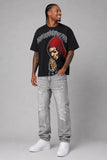Makobi Big & Tall Tee Shirt - Sinners Pray Boxed Tee