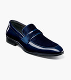 Stacy Adam Dress Shoe - Spratley Moc Toe Saddle Slip On