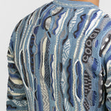 Coogi Men's Sweater - Pacific Blue Crewneck