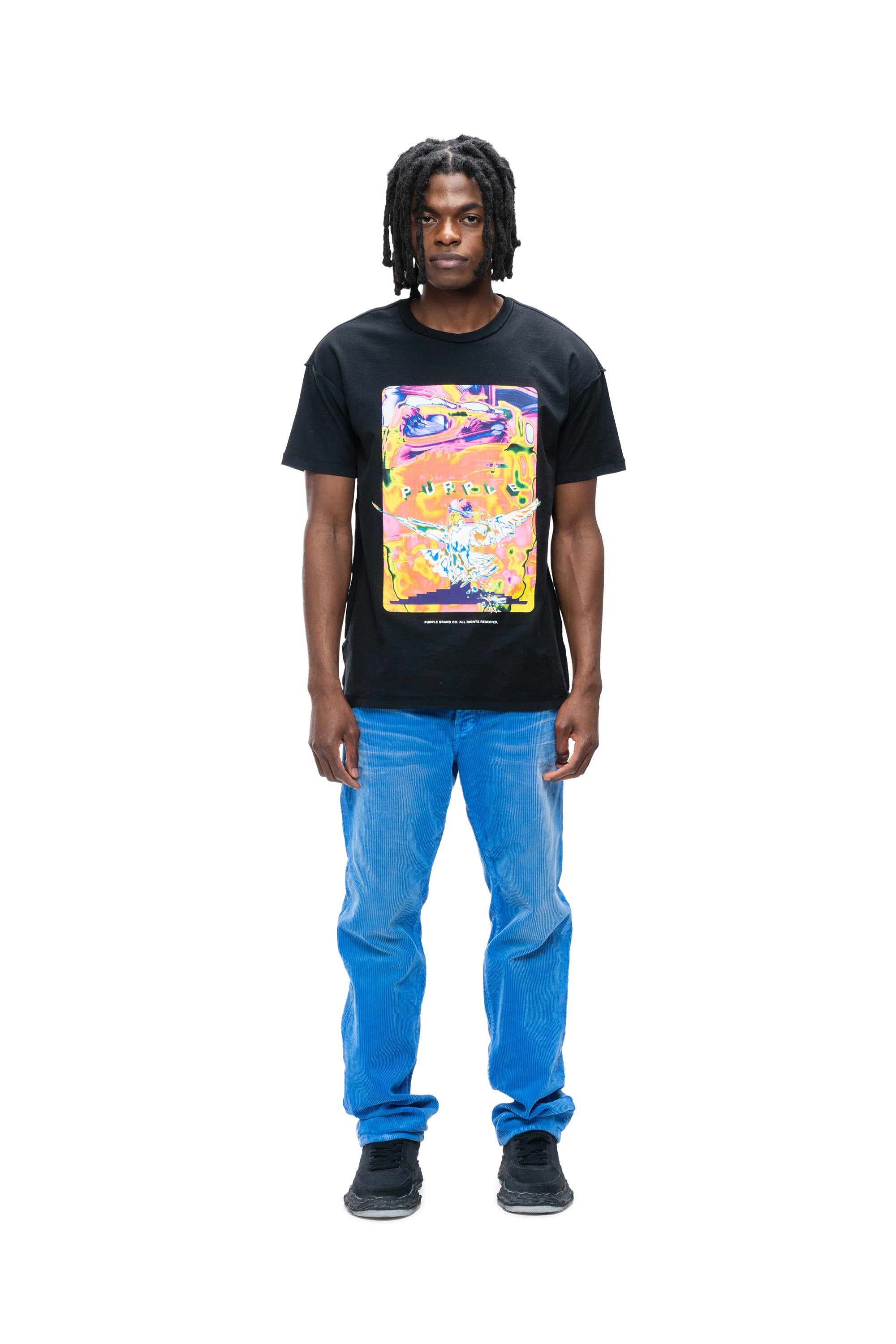 Gildan T-Shirt Uomo Ultra Cotton - Tessuto 100% Cotone - Colore Crepuscolo/Orchidea - Taglia L