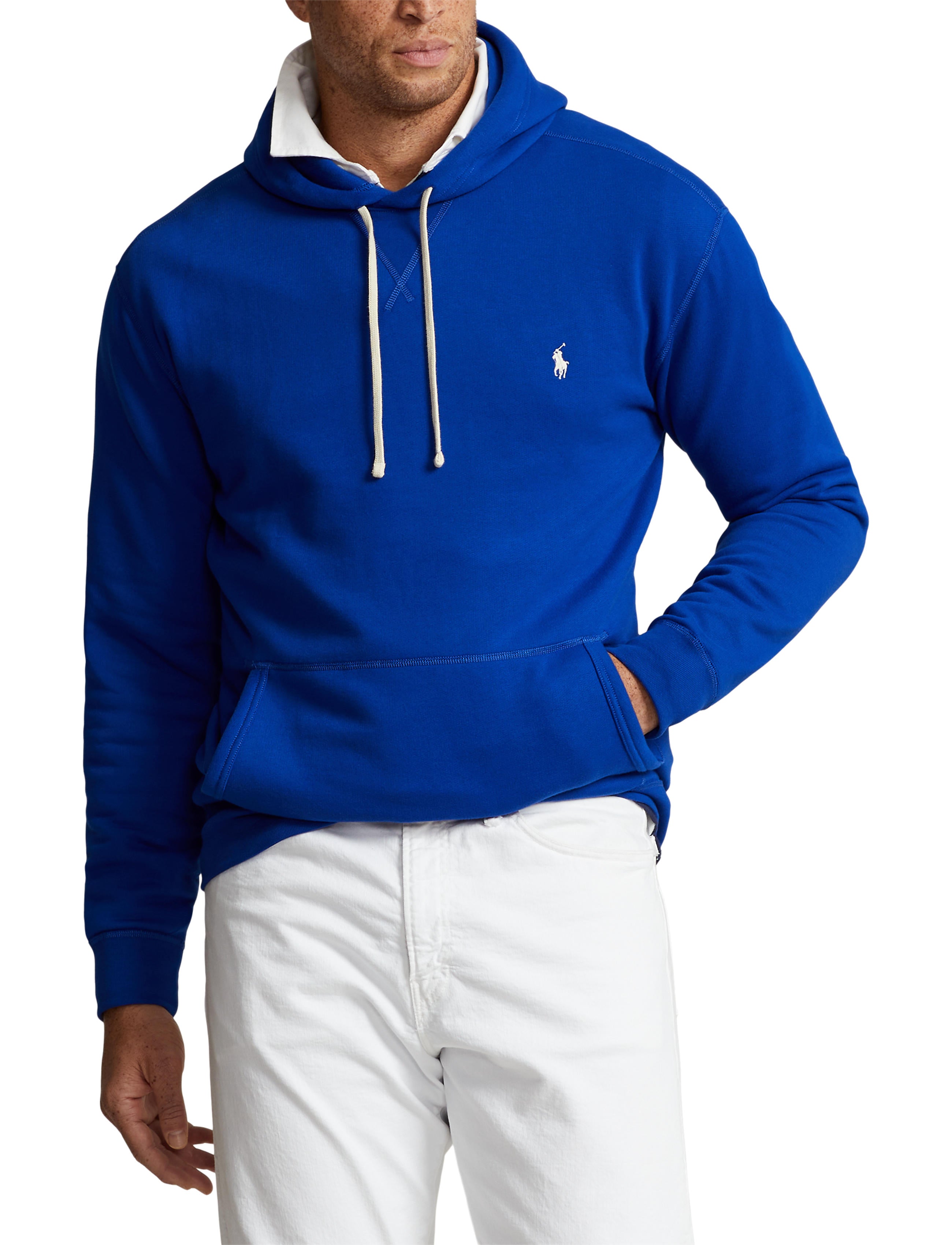 Polo Ralph Lauren Big & Tall Hoodie - Fleece Knit - Blue – InStyle