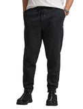 Polo Ralph Lauren Men's Big & Tall Sweatpants - Double Knit Black Heather