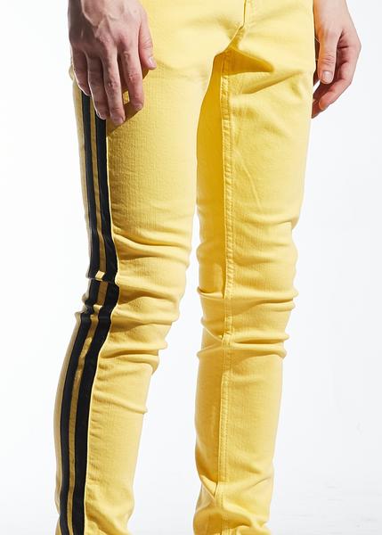 Crysp Line Men's Yellow Denim Jeans