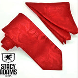 Stacy Adam Solid Paisley Tie & Hanky Set - SA276
