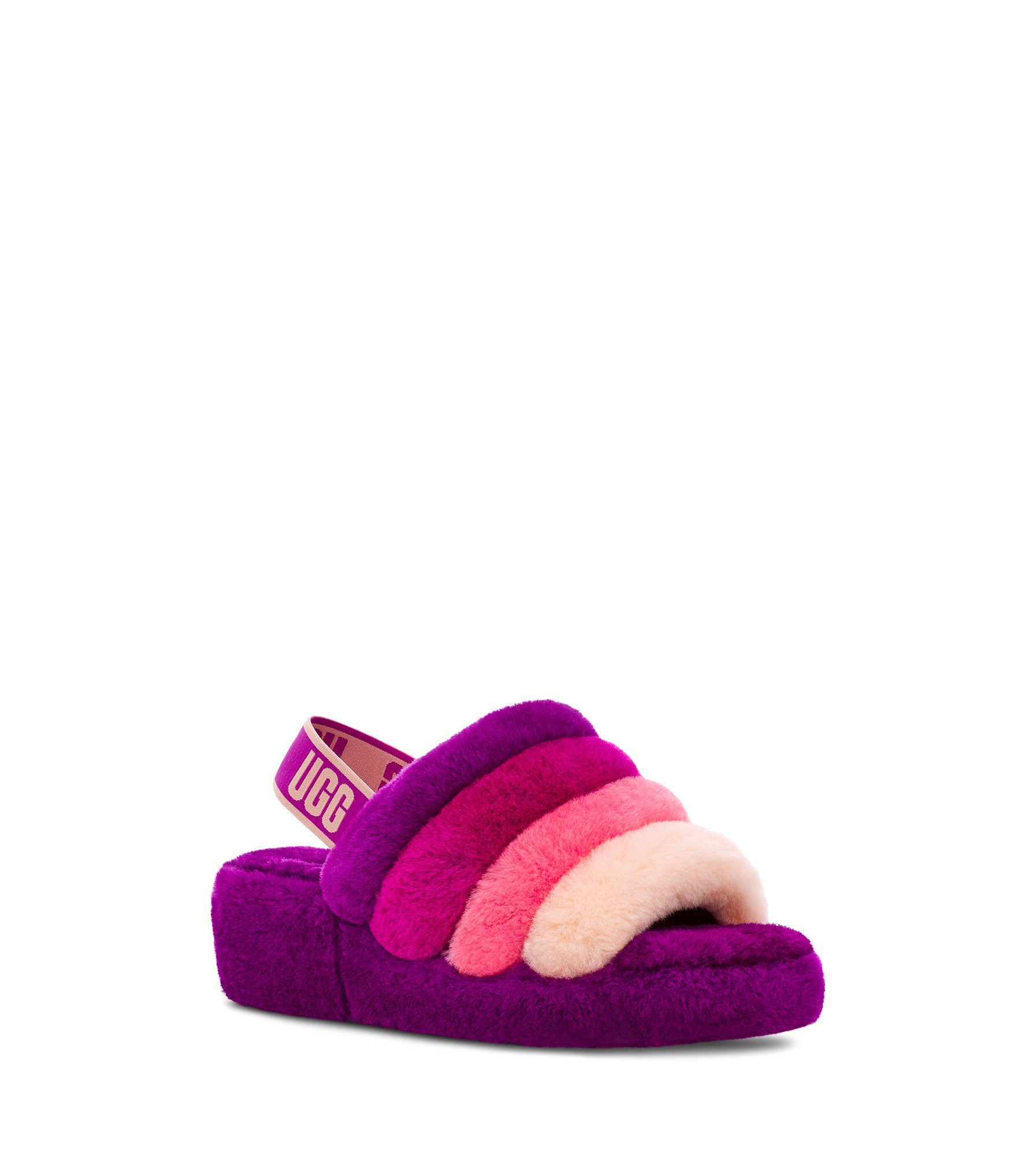 Buy UGG Women Fluff Yeah Berrylicious Multi Slides at In Style