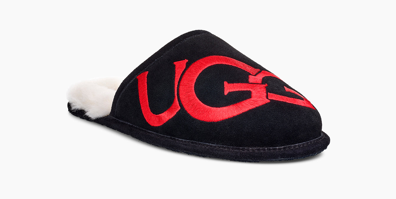 UGG Men’s Slides - Scuff Logo - Black