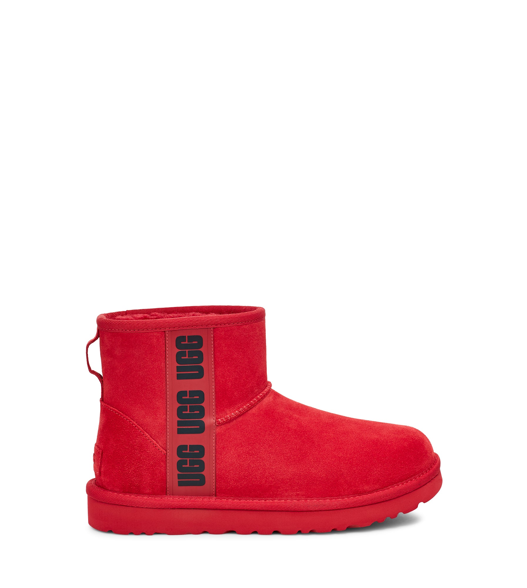 UGG Women Boots - Classic Mini Side Logo-Red/Black - 5 / 1122558