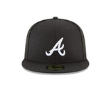 Men's New Era - Atlanta Braves Black Cap