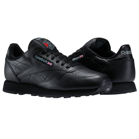 Men's Reebok CL Leather Black Shoes