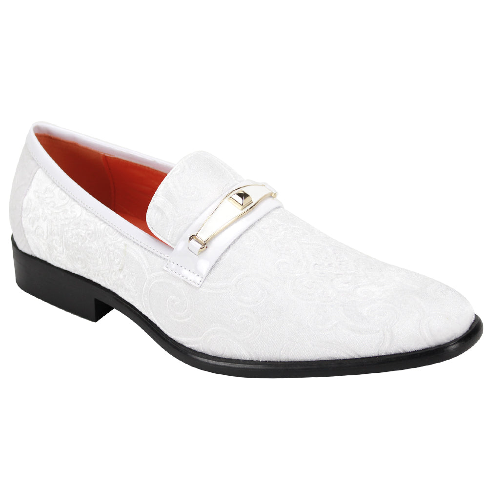 Steven Land Dress Shoe -Versailles Loafer- White