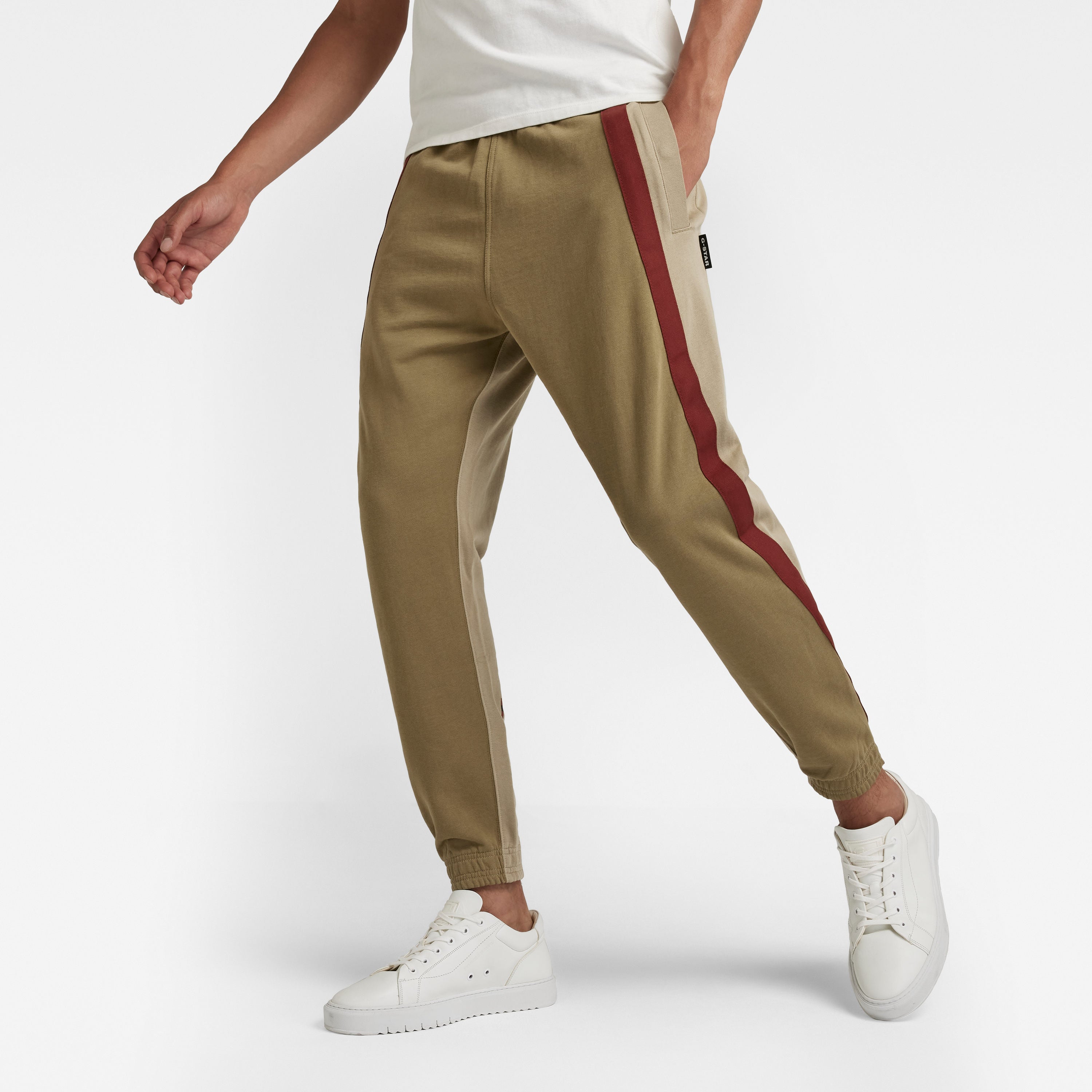 G Star Sweatpants - Tape Color Block - Army Green