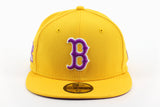 New Era 59 / 50 Hat - Boston Red Sox - Gold / Purple