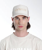 HVMAN Trucker Hat - Mesh Trucker Hat - Cream