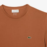 Lacoste Tee Shirt - Crew Neck Tee Shirt - Light Brown LFA