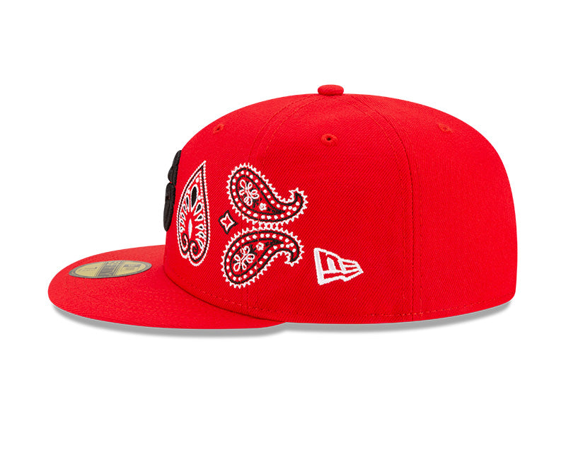 New Era Baseball Cap - Toronto Raptors Red Paisley