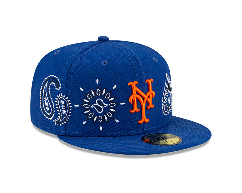 mets paisley fitted hat