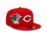 new era red fitted hat