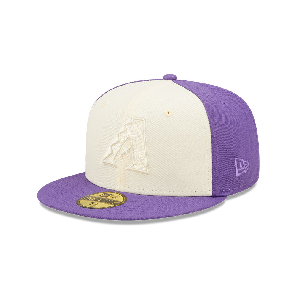 Arizona Diamondbacks New Era Fitted 7 1/8 Throwback Hat White Gold Cream