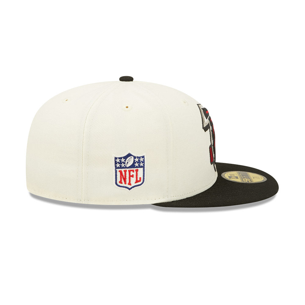 Men's New Era Atlanta Falcons White on White 59FIFTY Fitted Hat