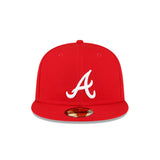 New Era Hat - Atlanta Braves - Red / White
