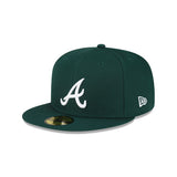 New Era Hat - Atlanta Braves - Green / White