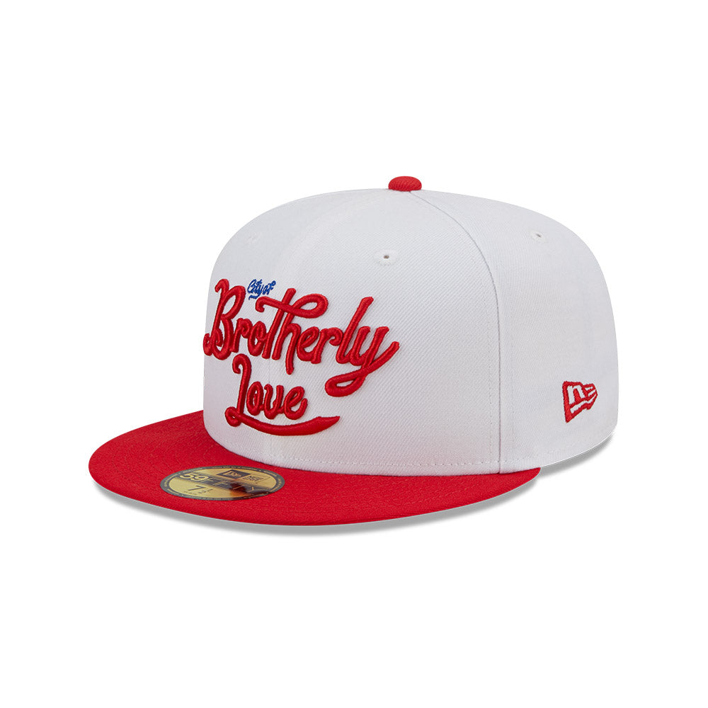 Philadelphia 76ers New Era City Edition 59FIFTY Fitted Hat - White 7 3/4