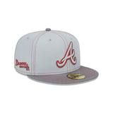 New Era Hat - Atlanta Braves - Gray Pop