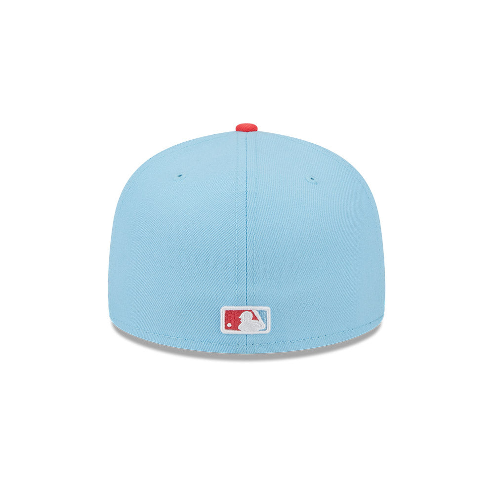 New Era Hat - Chicago White Sox - Light Blue / Lava Red