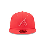 New Era Hat - Atlanta Braves - Coral Red